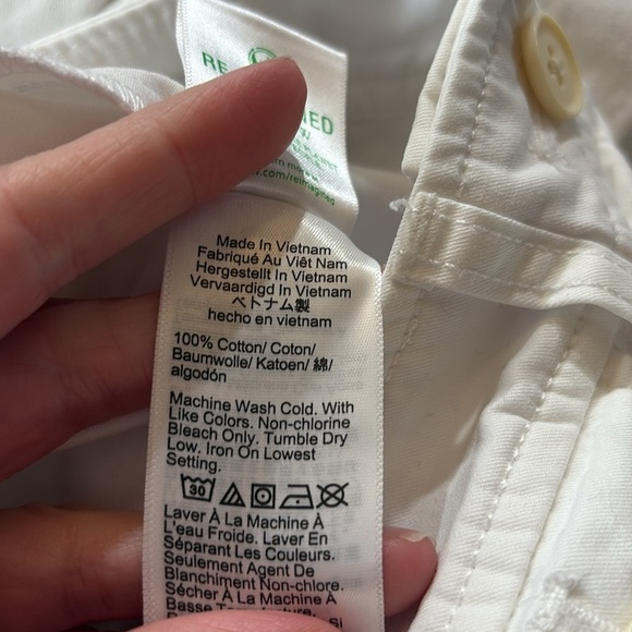 J. Crew Pleated Button Front Pant in Chino White sz 4 - Picture 11 of 11